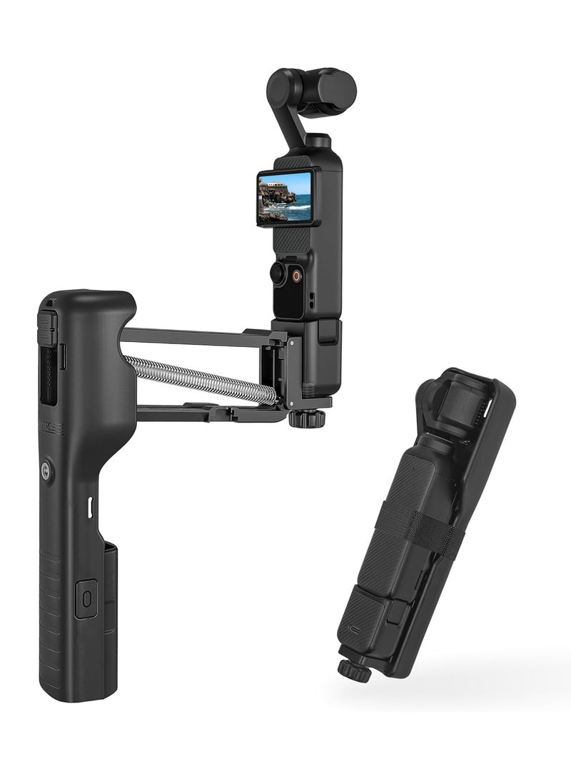 Excefore For OSMO Pocket 3 Handheld Stabilizer, Mini Z-Axis Anti-Shake Handle Grip Holder Storage Protective Case for DJI Osmo Pocket 3 Creator Combo Accessories for Camera Vlog Live Shooting Video - Image 1