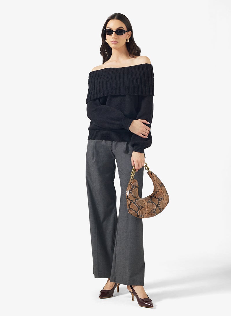 ELLA Off Shoulder Sweater - Image 4