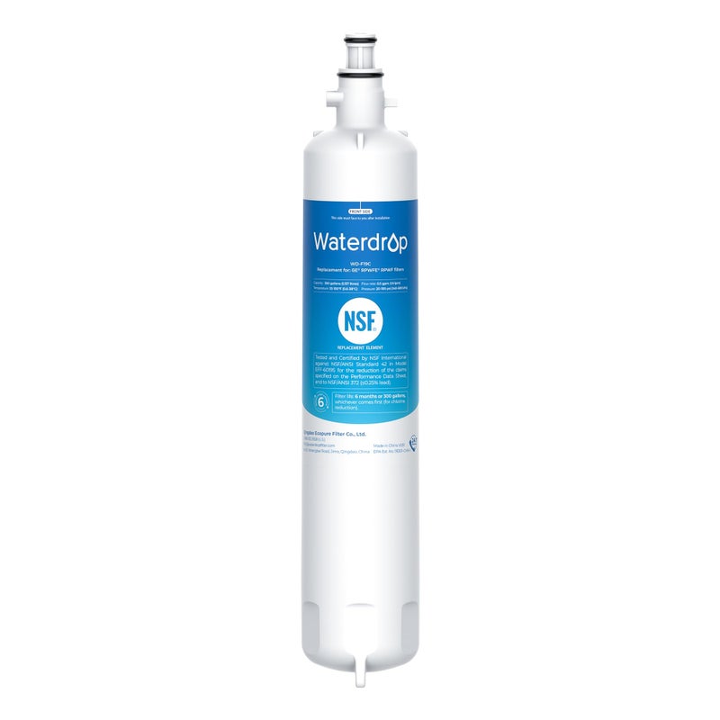 Waterdrop Replacement for GEÂ® RPWFEÂ®, RPWF (Built-in CHIP) Refrigerator Water Filter, Compatible with GFE28GYNFS, GFE28GELDS, PFE28KELDS, PFE28KYNFS, GFD28GELDS, PWE23KELDS, PWE23KMKES - Image 1