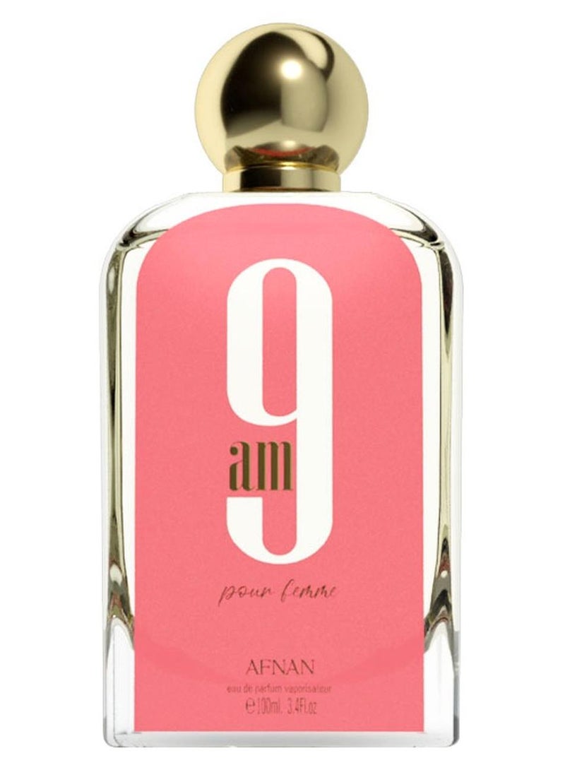 Afnan 9 AM Pour Femme Eau De Parfum for Women, 100 ML - Image 1