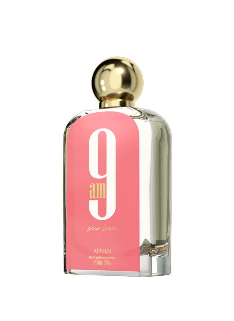 Afnan 9 AM Pour Femme Eau De Parfum for Women, 100 ML  - Image 2