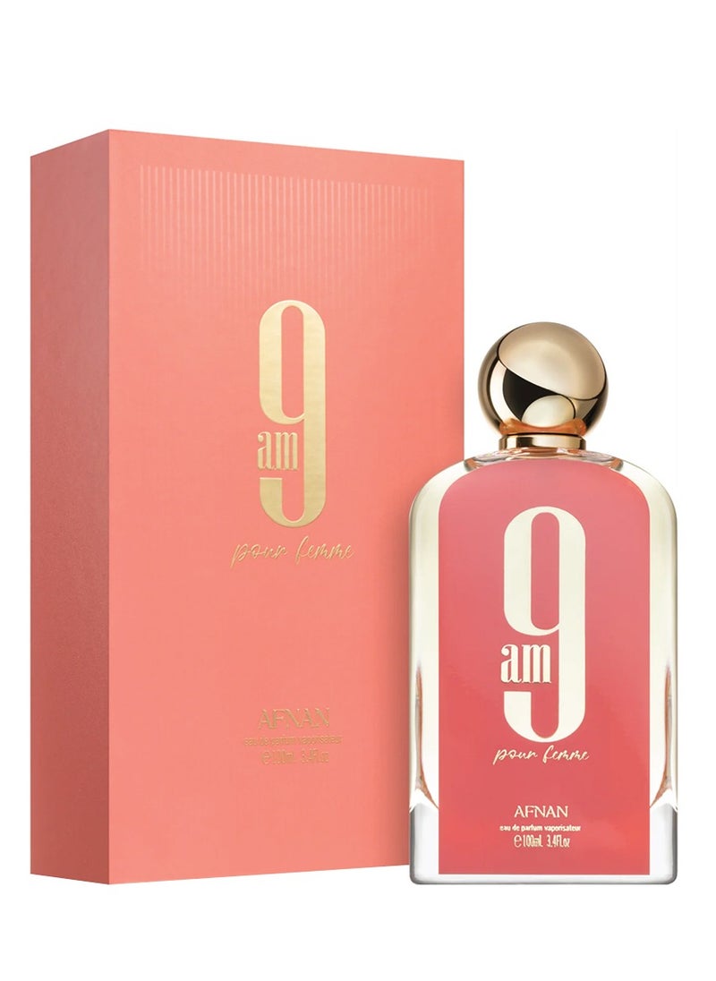 Afnan 9 AM Pour Femme Eau De Parfum for Women, 100 ML  - Image 3