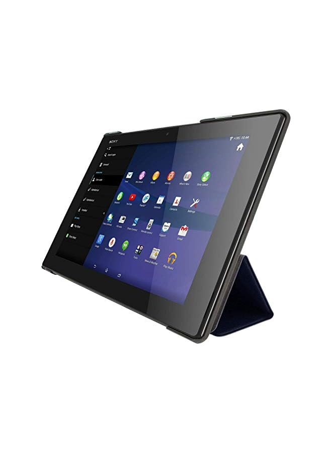 Custer Case For Sony Xperia Z2 Tablet Ultra Thin Pu Leather Hard Shell Cover For Sony Xperia Z2 Tablet Blue