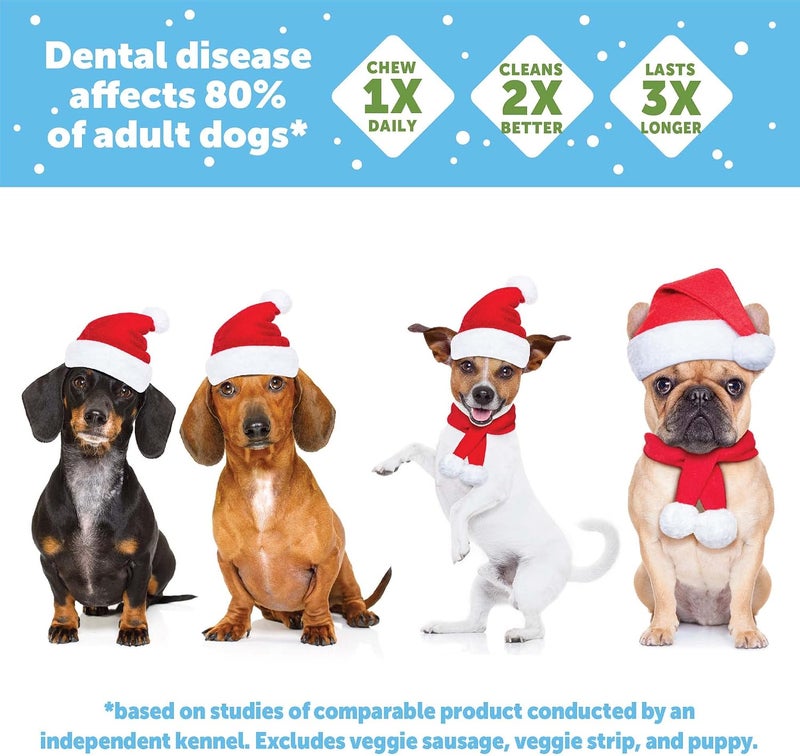 Whimzees by Wellness Holiday Natural Dental Chews for Dogs, Long Lasting Treats, Grain-Free, Freshens Breath, Small Breed, 12 Count - Image 5