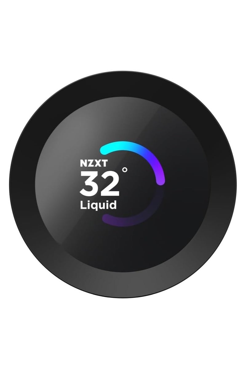 NZXT Kraken Plus 240 RGB 240mm All-in-One Liquid CPU Cooler with 1.54" Customizable TFT Display, Dual 120mm F240 RGB Fans, Turbine Pump (1,200-2,800 RPM), Copper Cold Plate, Braided Tubing, Intel LGA 1851/1700/1200/115X & AMD AM5/AM4 Compatible, Black | RL-KR240-B2 - Image 4