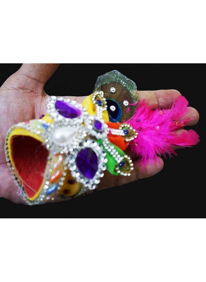 Dhinchak DHINCHAK® Laddu Gopal Pagdi Set pagdi Special for Kanha Ji Size 5 no Bhagwan Home mandir for bigLaddu Gopal  - Image 5