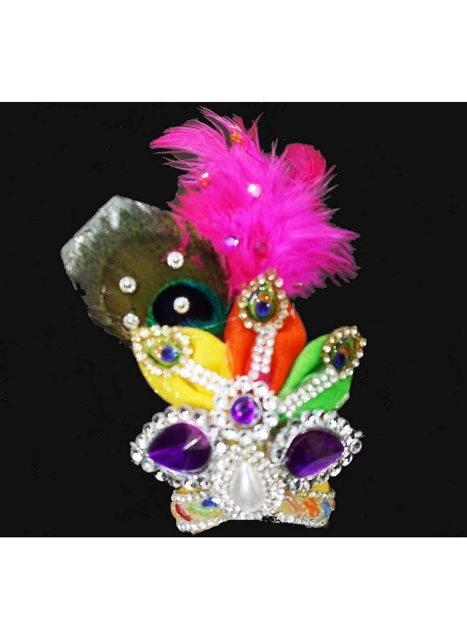 Dhinchak DHINCHAK® Laddu Gopal Pagdi Set pagdi Special for Kanha Ji Size 5 no Bhagwan Home mandir for bigLaddu Gopal  - Image 3