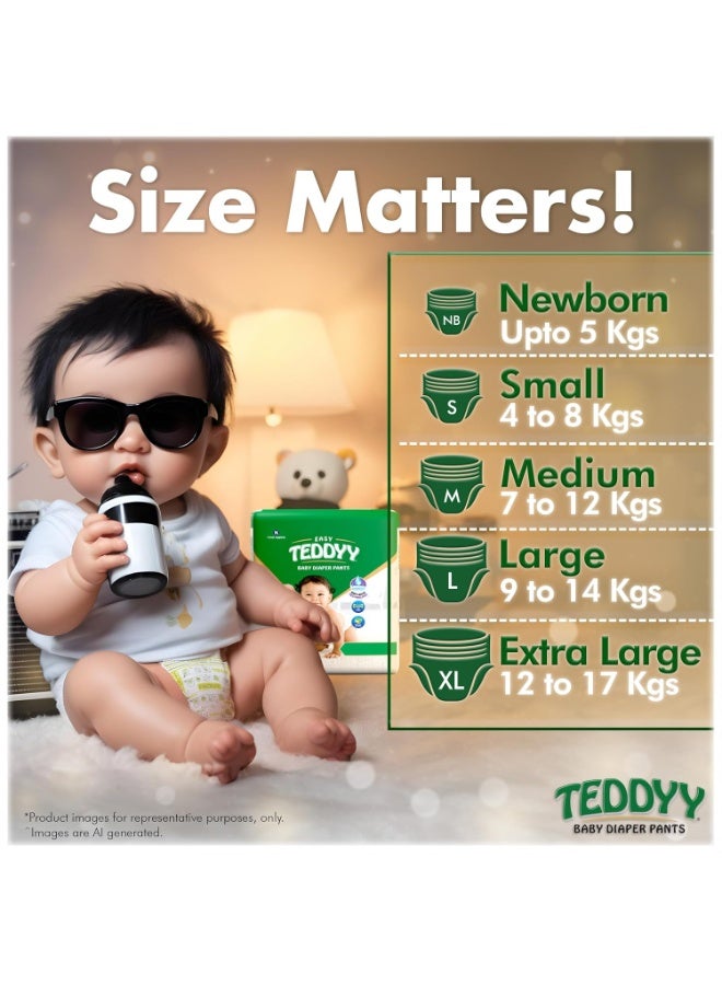 تيدي حفاضات تيدي بيبي سهلة الاستخدام، حجم كبير جدًا، 54 قطعة (عبوة من قطعة واحدة)، 12-17 كجم، 10 ساعات من الحماية من التسرب، مضادة للبكتيريا - Image 2
