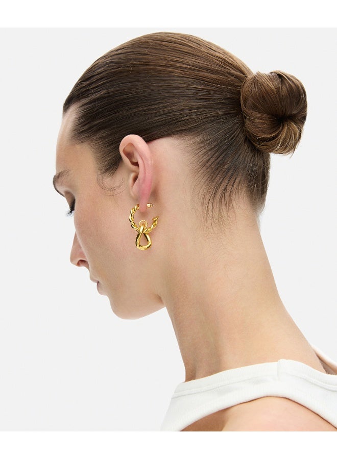 Ipekyol Intertwined Metal Earrings  - Image 1