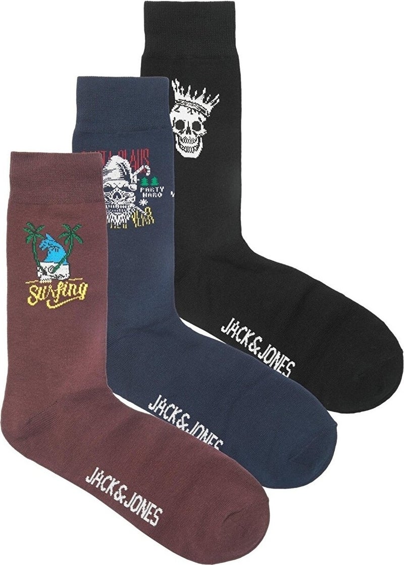 Jack Jones Jacheron Skull Socks Giftbox - Image 1
