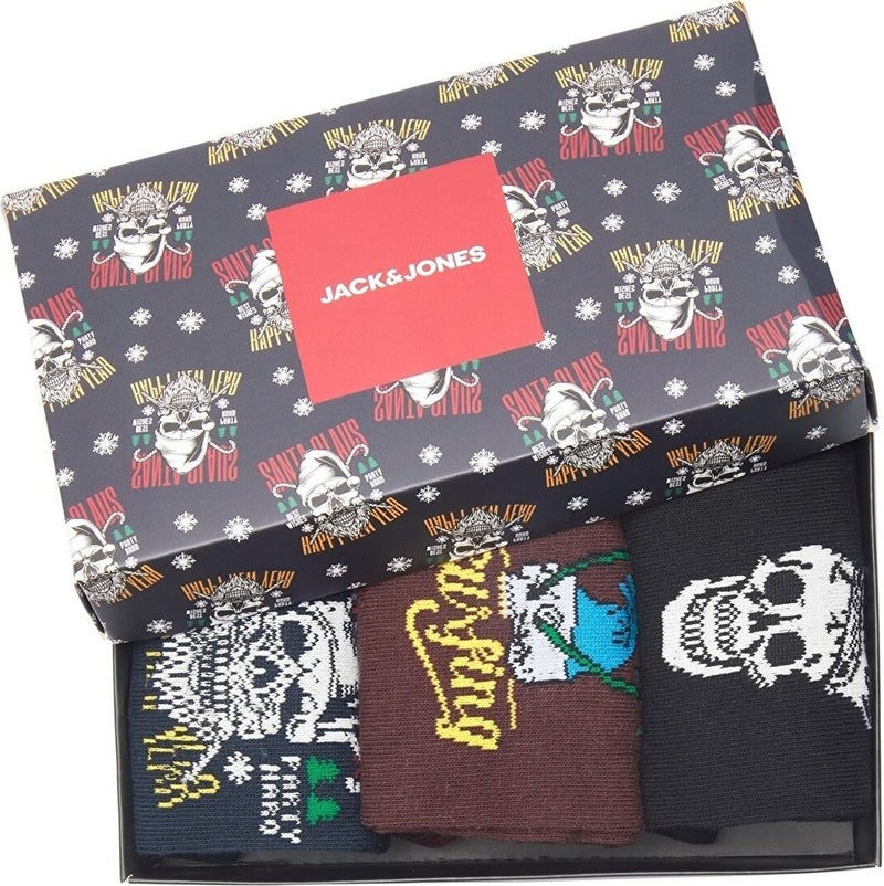 Jack Jones Jacheron Skull Socks Giftbox - Image 4