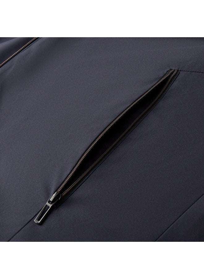 Firs Fleece-lined Autumn Winter Men's Jacket Lapel Warm Slim Business Casual Commuter Coat Shirt - Image 5