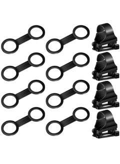 SYOSI Snorkel Clip Diving Universal, Silicone Clip Diving Snorkel Bracket Plastic Clip, Mask Snorkel Clip Diving Accessories Snorkeling Equipment (12 Pcs, Black)  - Image 1
