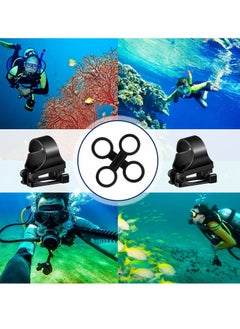 SYOSI Snorkel Clip Diving Universal, Silicone Clip Diving Snorkel Bracket Plastic Clip, Mask Snorkel Clip Diving Accessories Snorkeling Equipment (12 Pcs, Black)  - Image 5