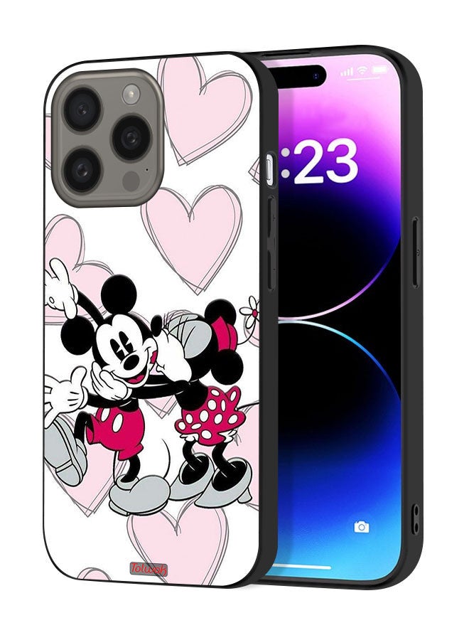 Tolwak Apple iPhone 15 Pro Protective Case Cover Mickey Mouse Hug - Image 1