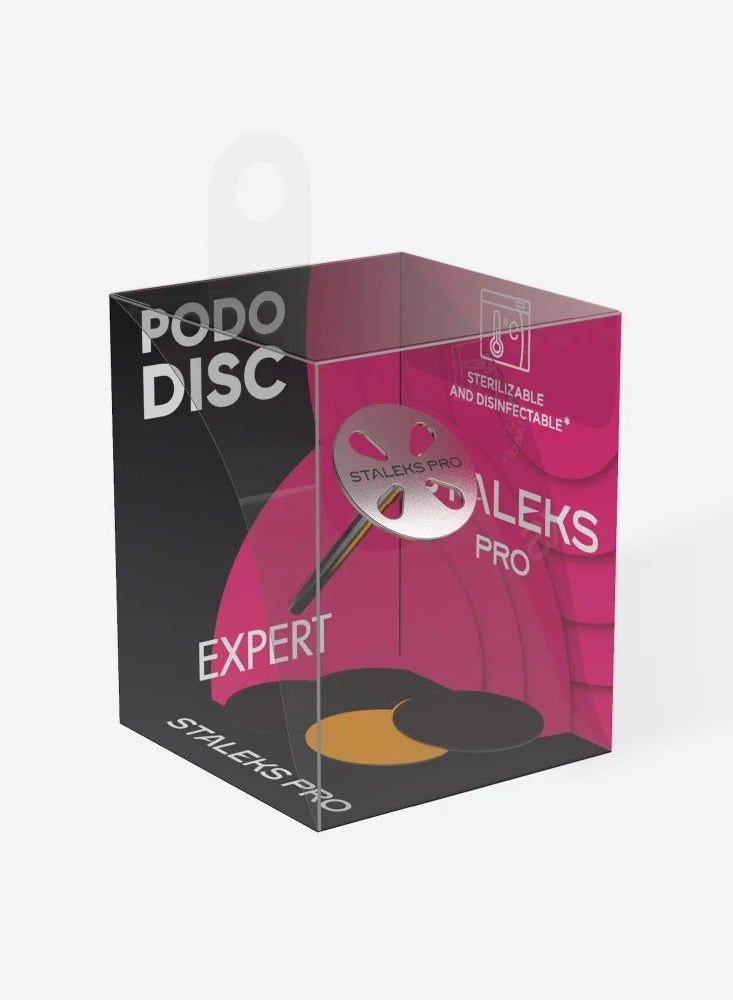 STALEKS Pedicure disc Pododisc Staleks Pro S and set of disposable file 180 grit 5 pc (15 mm) - Image 3