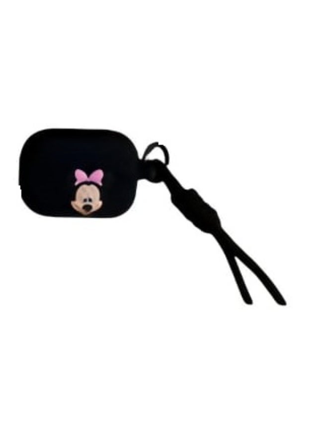 Minnie Mouse Protective silicone case for AirPods Pro 2 with a hanging loop - Image 2