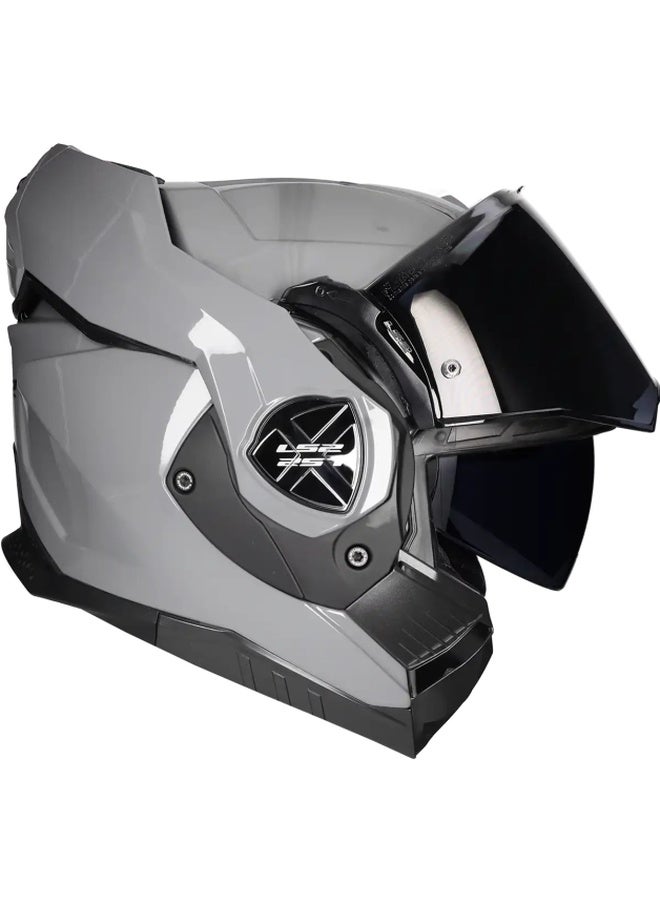 LS2 ADVANT X Modular Motorcycle Helmet Nardo Grey Size M | Flip-Up 180° Modular Helmet - Image 2