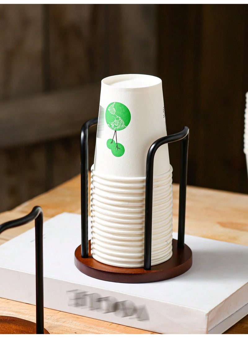 Sakina Paper Cup Holder, Disposable Cup and Lid Organizer, Coffee Cup Dispenser ,Paper Cup Organizer for Coffee Station, Milk Tea Shop, Restaurant, Office - Image 4