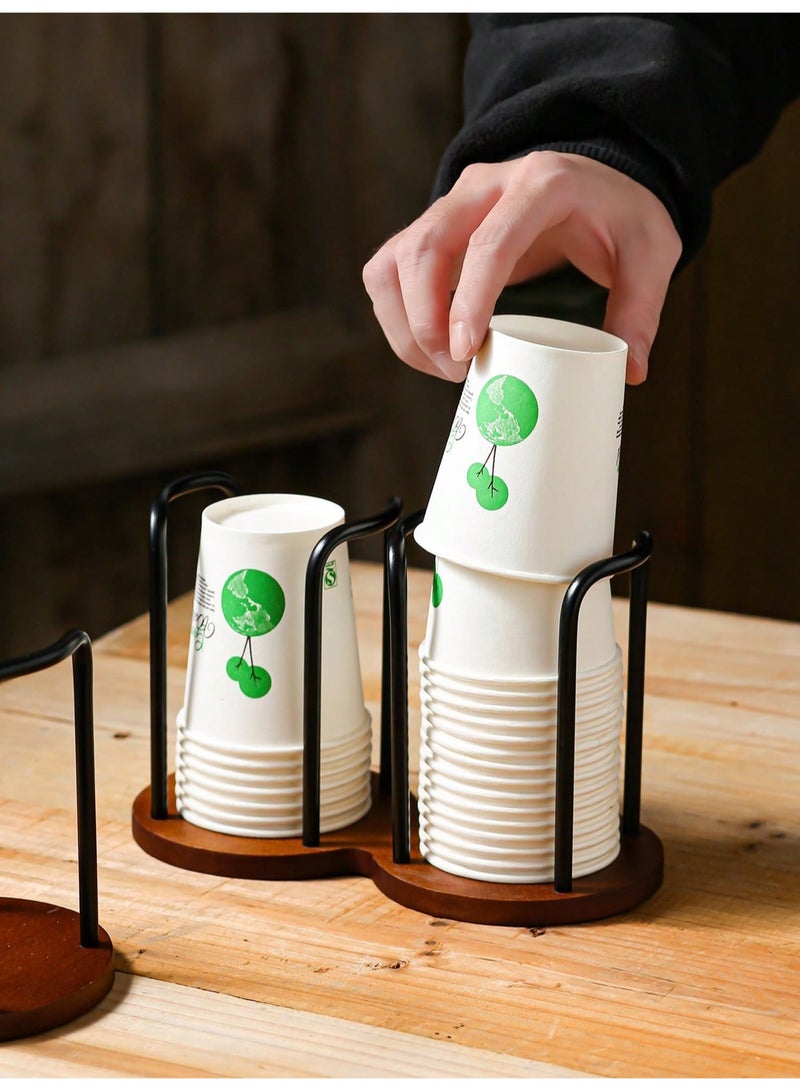 Sakina Paper Cup Holder, Disposable Cup and Lid Organizer, Coffee Cup Dispenser ,Paper Cup Organizer for Coffee Station, Milk Tea Shop, Restaurant, Office - Image 3