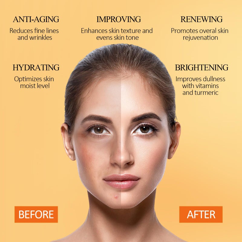 SHVYOG Turmeric Vitamin C Clay Mask with Kaolin Clay for Dull Skin, Deep Cleansing, Face Masks Skincare for Controlling Oil and Refining Pores 5.29 Oz 150g - Image 5