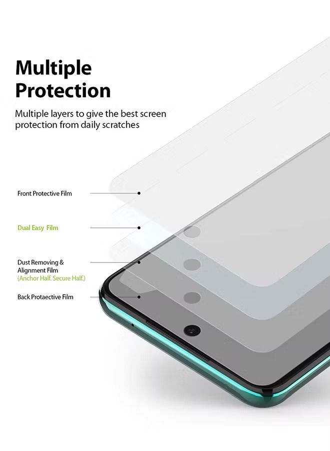 إيف عبوة من 2 واقي شاشة بغشاء سهل الاستخدام لهاتف Xiaomi Redmi 9 Pro Max / 9 Pro / 9S شفاف - Image 1