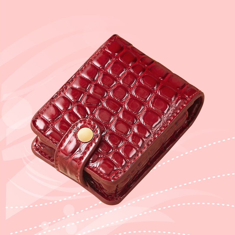 2 pcs Portable Lipstick Case PU Travel Makeup Bag Cosmetic Pouch for Women - Image 3