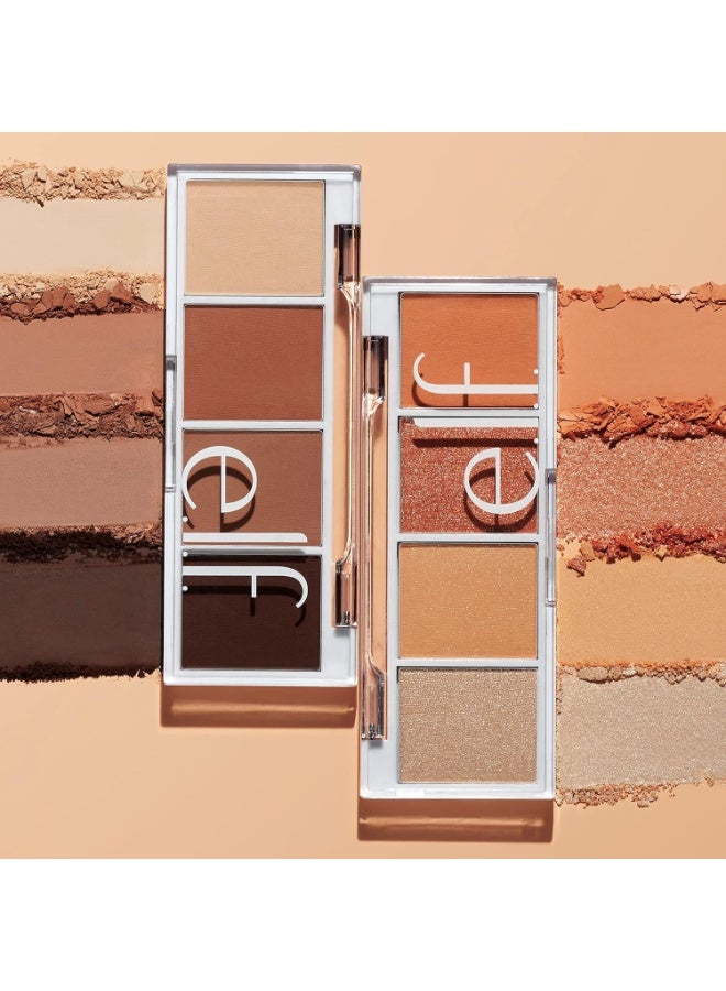 elf Bite-Size Eyeshadow, 4 Ultra-Pigmented Matte & Shimmer Shades,( I Love You A Latte) - Image 5