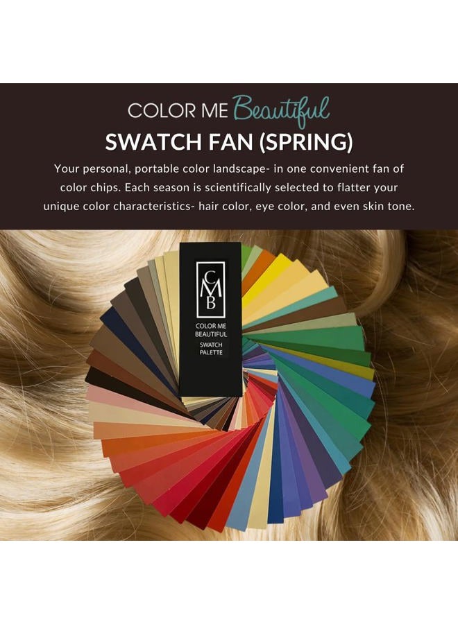 Color Me Beautiful Spring Swatch Fan by Color Me Beautiful, Personalized Color Guide Book for Selecting Clothing, Makeup and Accessories, Portable and Compact, 48 Custom Matched Chips - Image 3