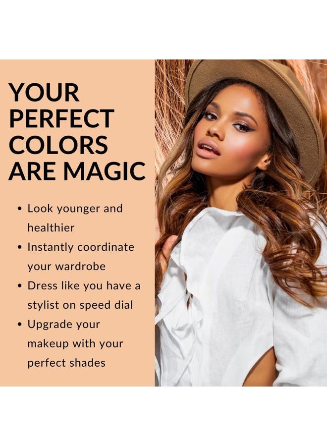 Color Me Beautiful Spring Swatch Fan by Color Me Beautiful, Personalized Color Guide Book for Selecting Clothing, Makeup and Accessories, Portable and Compact, 48 Custom Matched Chips - Image 4