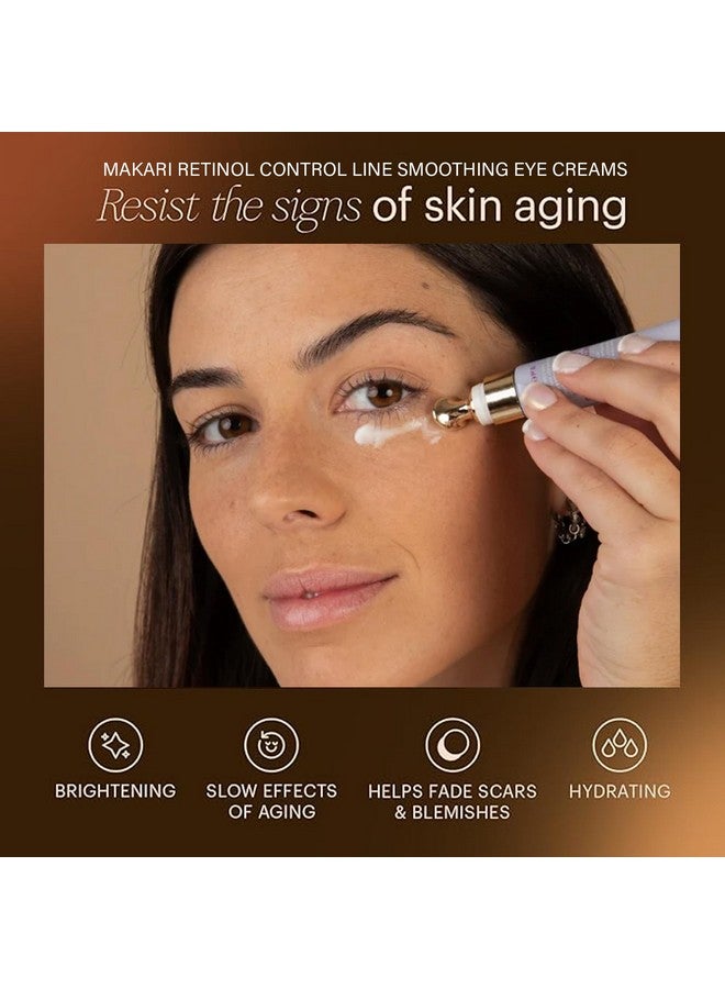 MAKARI Retinol Eye Cream - Collagen Boosting Formula for Fine Lines & Wrinkles | Rice Water, Soybean Seed Oil, Vitamin E | Reduce Puffiness, Firm Skin - Image 3