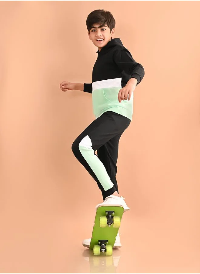 LILPICKS Color Block Hoodie & Joggers Set by Styli