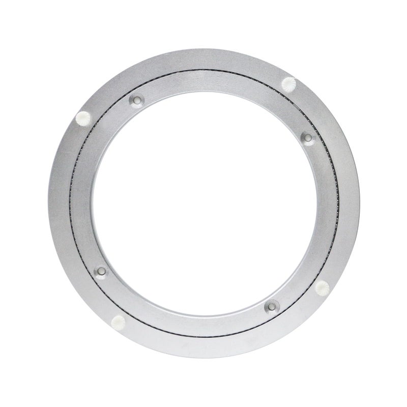 Geesatis Geesatis Metal Lazy Susan Hardware 1 PCS Rotating Turntable Bearing Round Swivel Plate Table Smooth Swivel Plate for Kitchen Dining Table Tabletop Show Displays Heavy Loads Silver 55 inch 