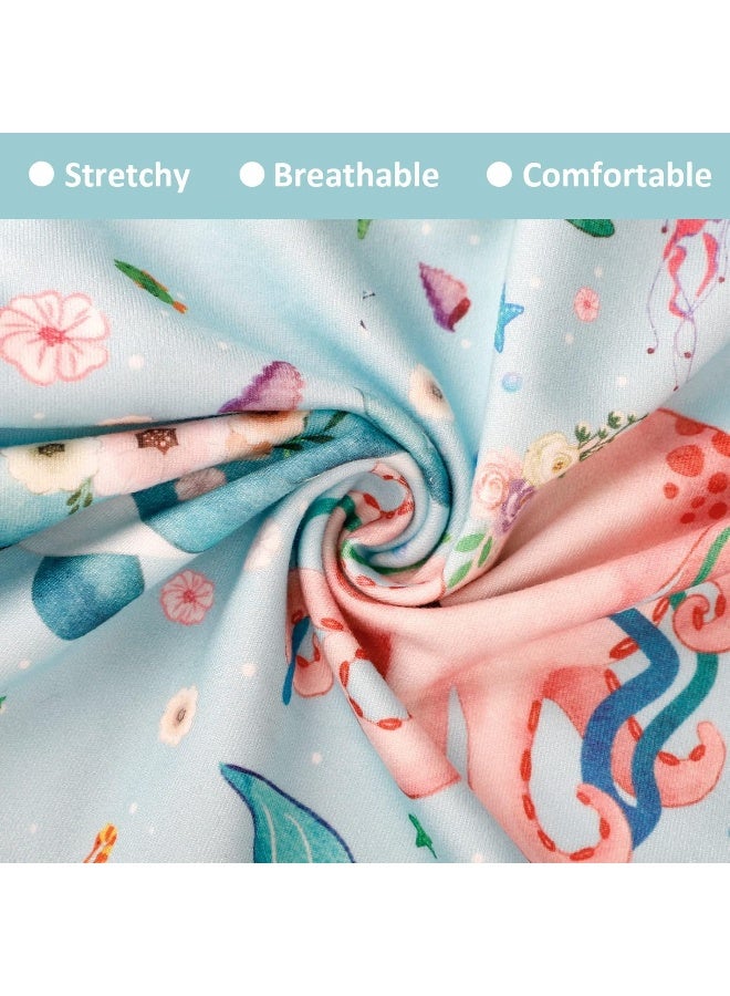 DILIMI Nursing Pillow Cover Stretchy Removable Cover for Breastfeeding Pillows, Ultra Soft Comfortable Slipcover for Baby Girl and Boy, Ocean World - Image 2