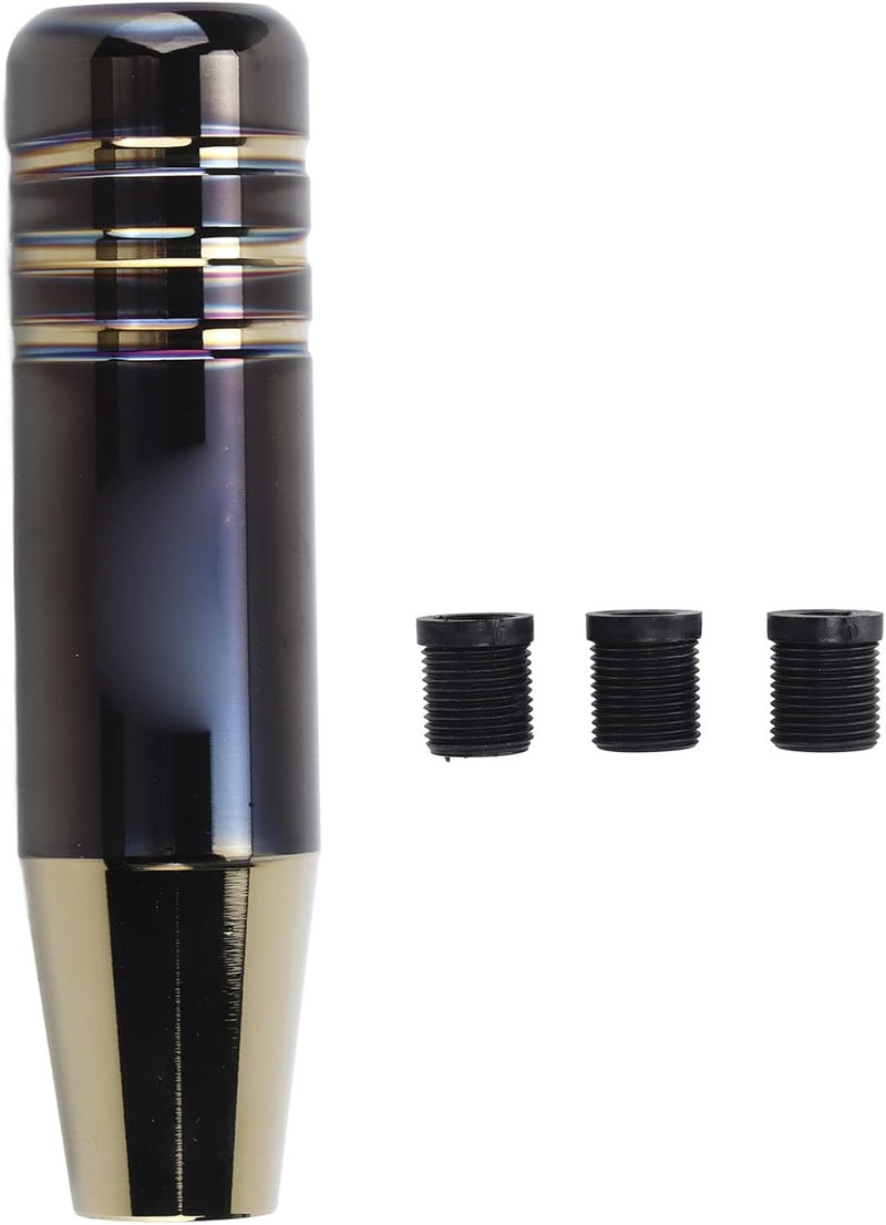 Burnt Blue Gold Gear Shift Knob, Aluminium Alloy, 13cm Universal Auto Parts - Unique Color, Comfortable Touch, Easy Installation for Cars - Image 1