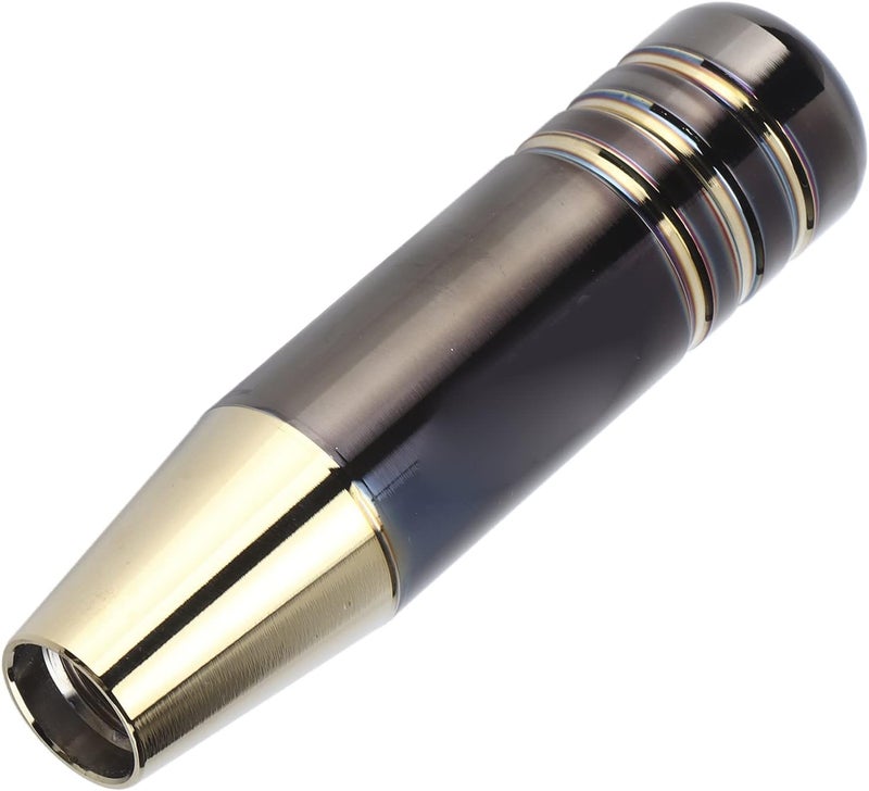 Burnt Blue Gold Gear Shift Knob, Aluminium Alloy, 13cm Universal Auto Parts - Unique Color, Comfortable Touch, Easy Installation for Cars - Image 2