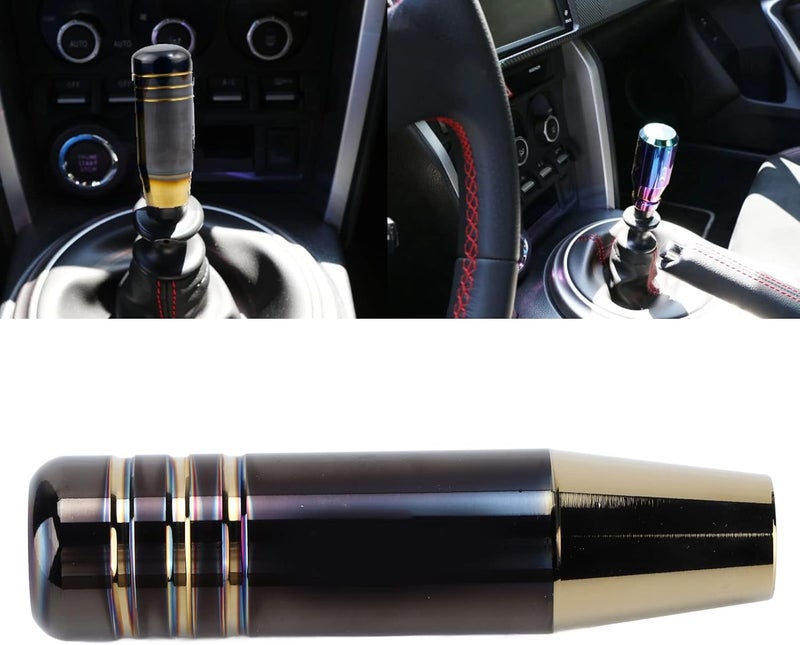 Burnt Blue Gold Gear Shift Knob, Aluminium Alloy, 13cm Universal Auto Parts - Unique Color, Comfortable Touch, Easy Installation for Cars - Image 3