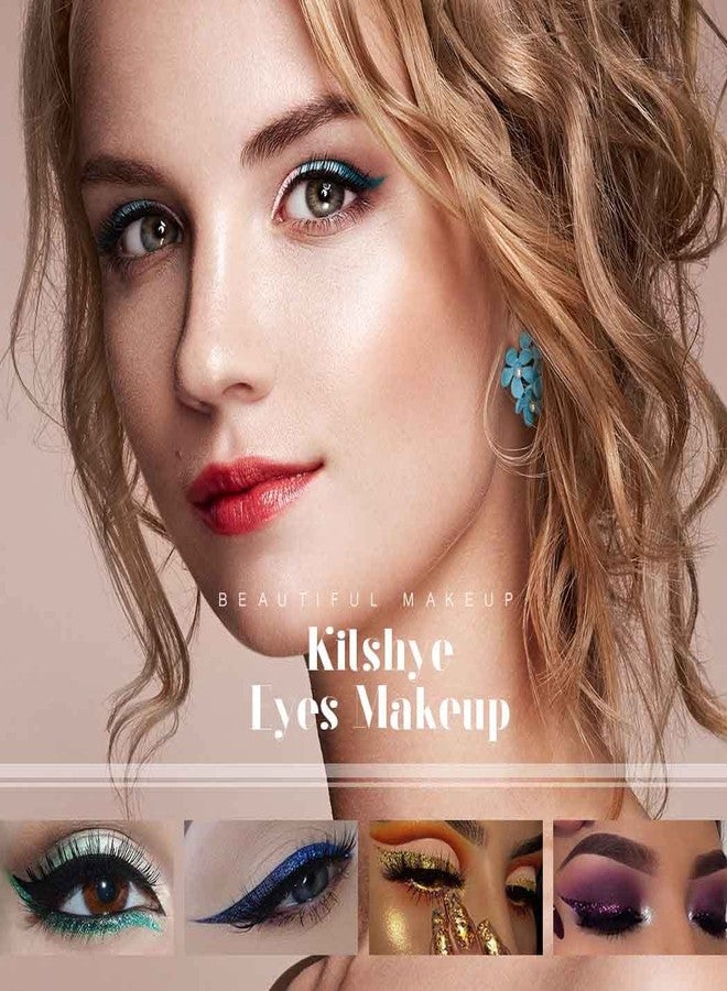 Kilshye Glitter Eyeliner Pen Shimmer Colorful Eyeliners Liquid High Pigment Eye Liner Longlasting Eyes Makeup for Women and Girls Pack of 1 (D- Gold 3) - Image 5