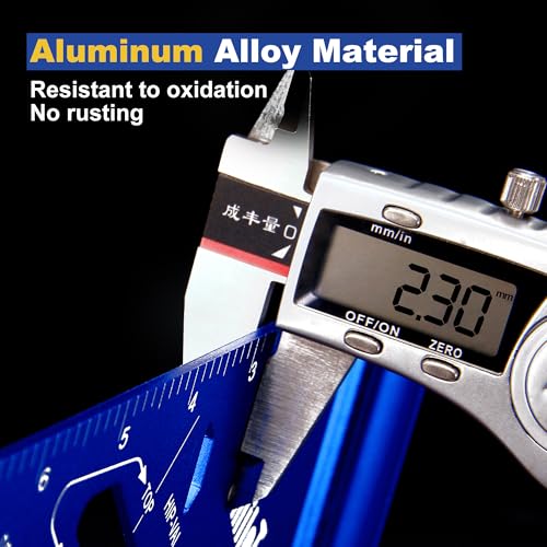 SmileTools 10 Pack 7 Inch Aluminum Alloy Rafter Square Triangle Carpenter Square Layout Tool for Woodworking and Carpentry - Image 3