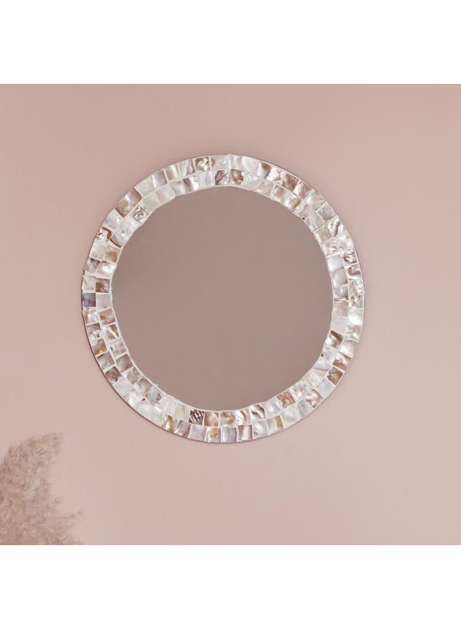 Home Box Decorative Round Wall Mirror 30X30X1 Cm - Image 2