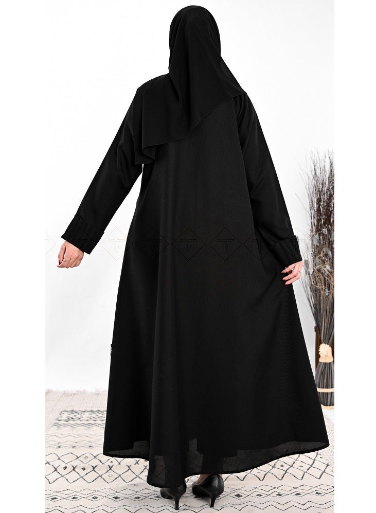 توجا عباية نصف كلوش بجيوب للدوام - Image 5