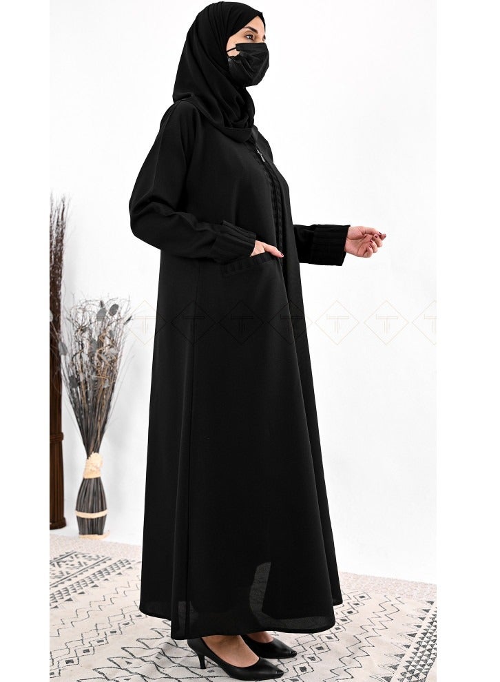 توجا عباية نصف كلوش بجيوب للدوام - Image 2