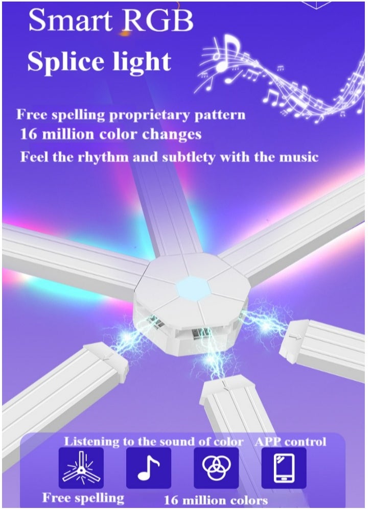 Healife 9 LED Light Cord Smart WiFi LED Wall Light Cord, 16M+ Color LED Dimmable Music Sync Game Room, Bedroom  - Image 3