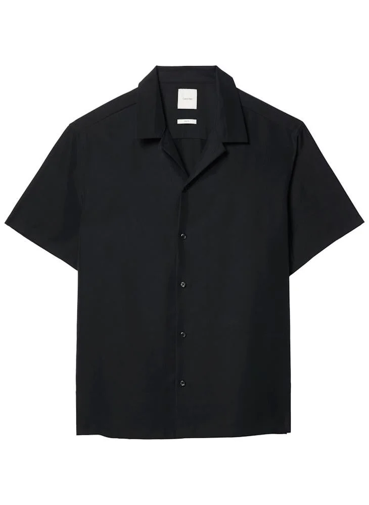 Calvin Klein Black Soft Modal Short Sleeve Shirt for Men | Best Price UAE