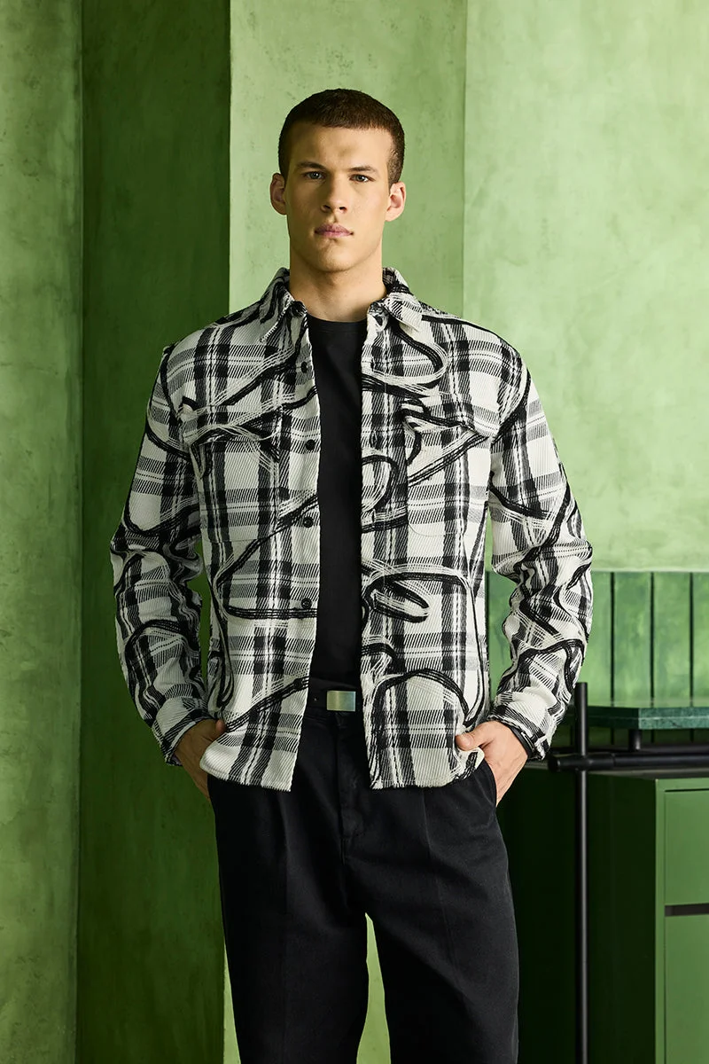 SNITCH Checks Relaxed Fit Overshirt