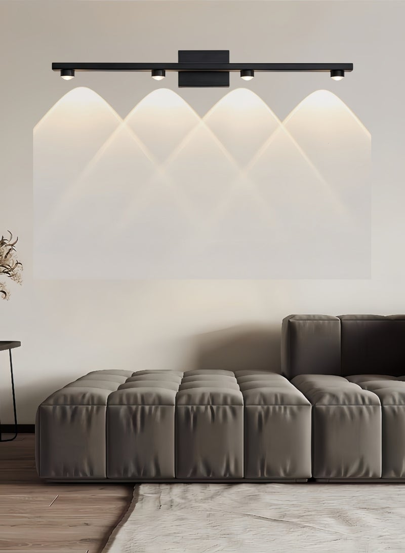 Auraluxi Black Fixed-Direction Track Spotlight – 4W LED Wall Light, Neutral White for Bathroom Mirror or Vanity Area - Image 4