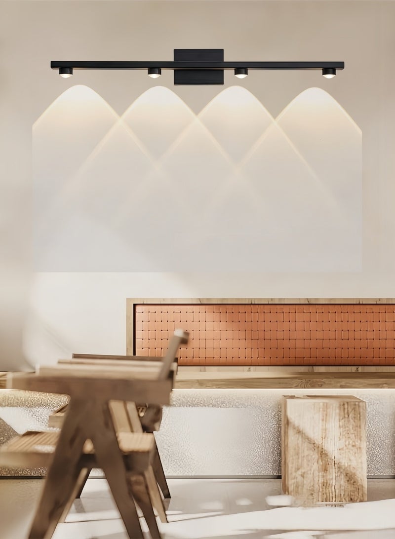 Auraluxi Black Fixed-Direction Track Spotlight – 4W LED Wall Light, Neutral White for Bathroom Mirror or Vanity Area - Image 2