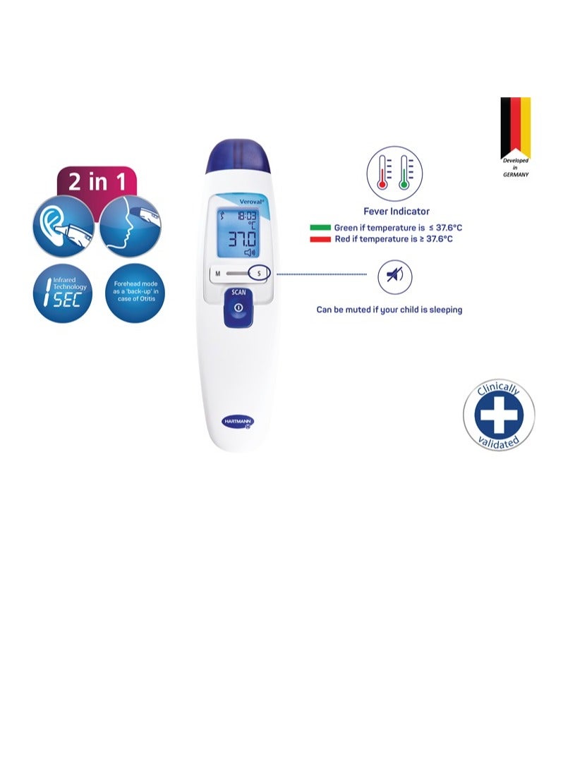 Hartmann Veroval Fever Ear and Forehead Infrared Thermometer - Image 2
