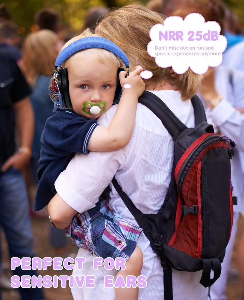 PROHEAR ROHEAR 032 Kids Ear Protection Safety Muffs, NRR 25dB Noise Blocking Earmuffs for Monster Trucks, Autism, Studying, Protective Ear Defenders for Toddler Children Teens - SYMBOL MUSIC - Image 5