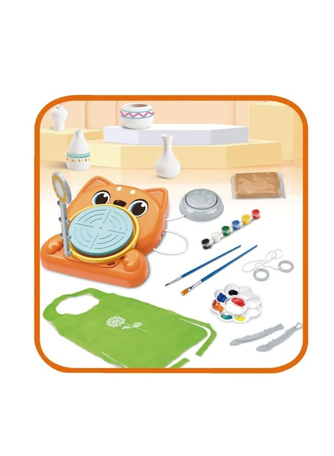 STEM Cat Clay Machine Pottery Wheel Craft Kit - Image 2